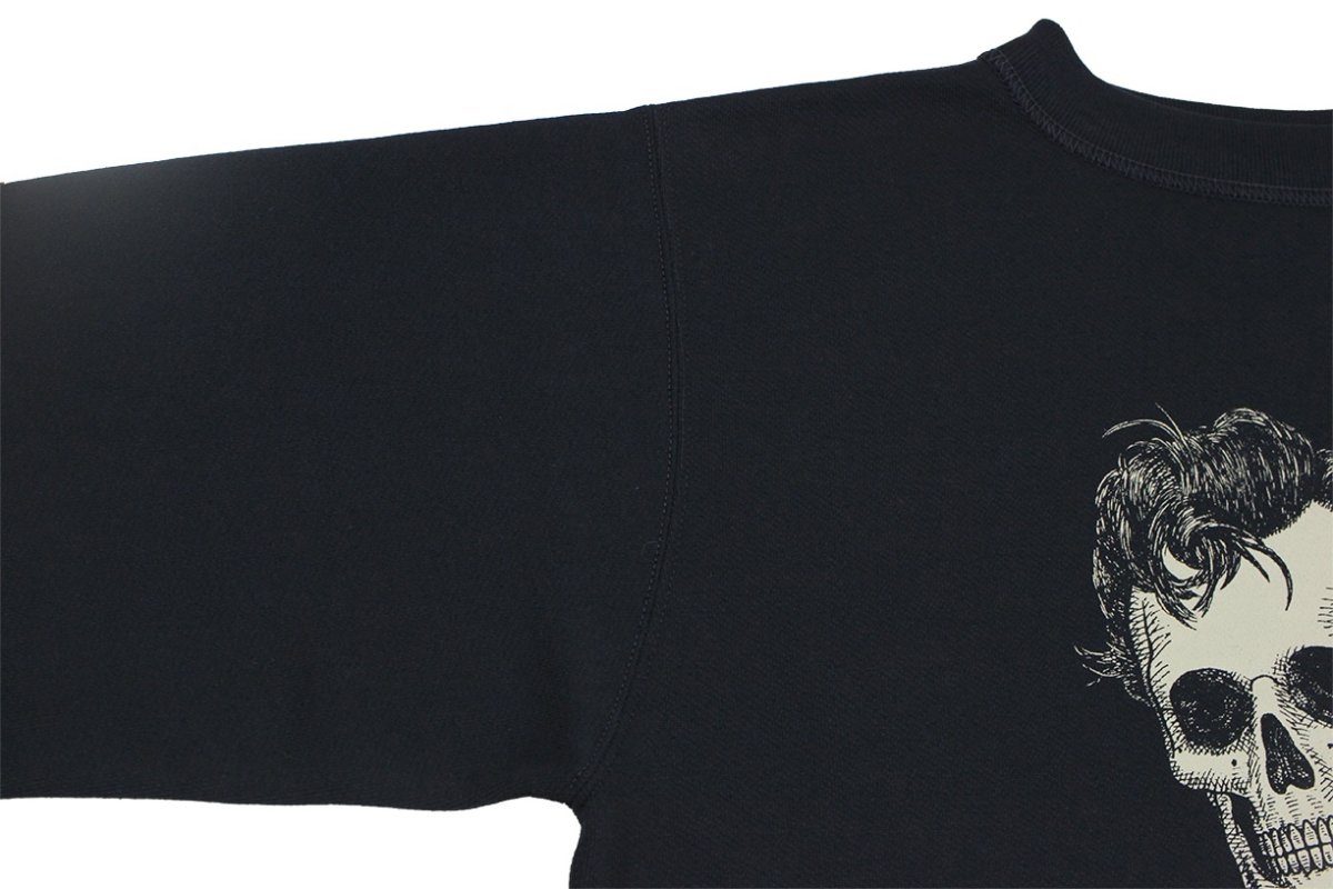 画像5: FREEWHEELERS & CO.＜Visions of the Great American Legends＞["BEAT GOES ON" SET-IN SLEEVE SWEAT SHIRT #2634002 JET NAVY size.36,38,40,42,44,46] (5)