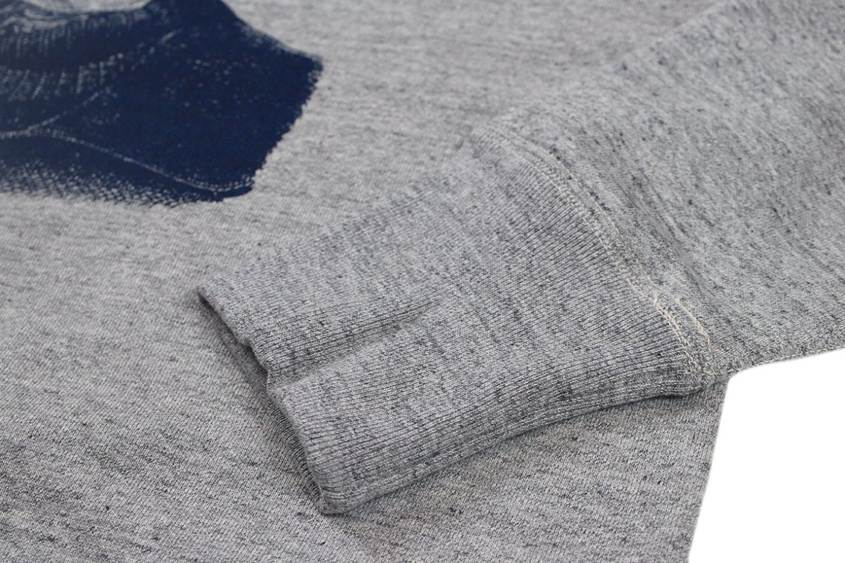 画像9: FREEWHEELERS & CO.＜Visions of the Great American Legends＞["BOUND FOR GLORY" DOUBLE V SET-IN SLEEVE SWEAT SHIRT #2634001 MIX GRAY size.36,38,40,42,46] (9)
