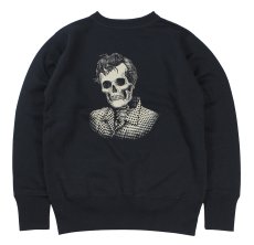 画像1: FREEWHEELERS & CO.＜Visions of the Great American Legends＞["BEAT GOES ON" SET-IN SLEEVE SWEAT SHIRT #2634002 JET NAVY size.36,38,40,42,44,46] (1)