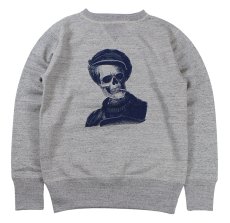 画像1: FREEWHEELERS & CO.＜Visions of the Great American Legends＞["BOUND FOR GLORY" DOUBLE V SET-IN SLEEVE SWEAT SHIRT #2634001 MIX GRAY size.36,38,40,42,46] (1)