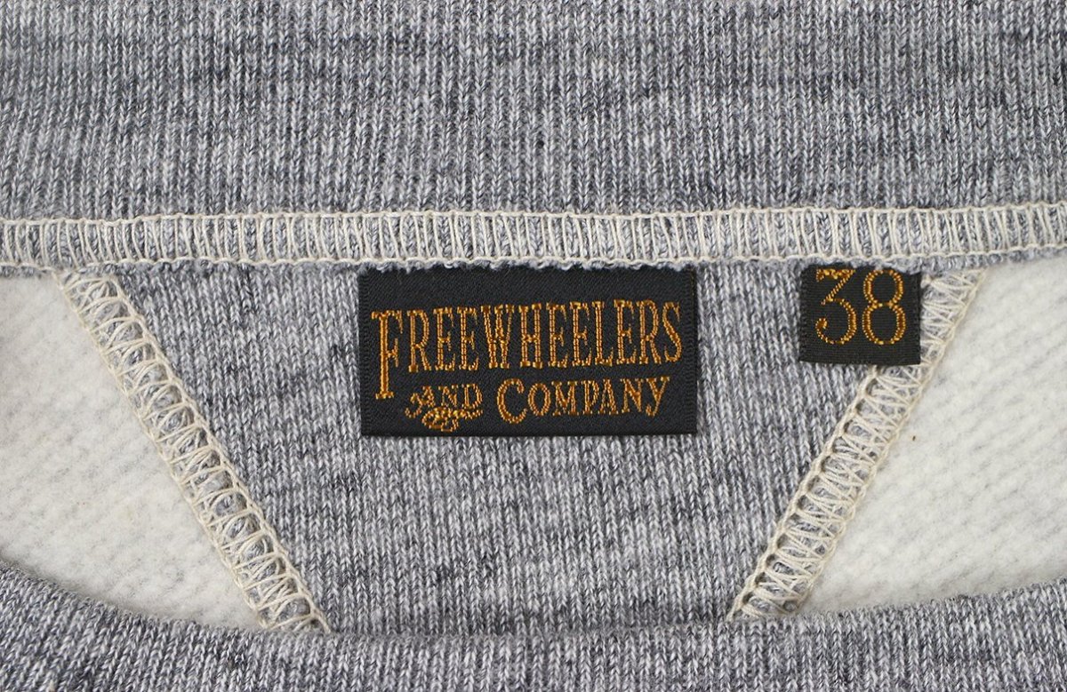 画像4: FREEWHEELERS & CO.＜Visions of the Great American Legends＞["BOUND FOR GLORY" DOUBLE V SET-IN SLEEVE SWEAT SHIRT #2634001 MIX GRAY size.36,38,40,42,46] (4)